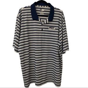 🌺 NFL Seahawks Team Apparel Polo Shirt Men’s Size 2XL